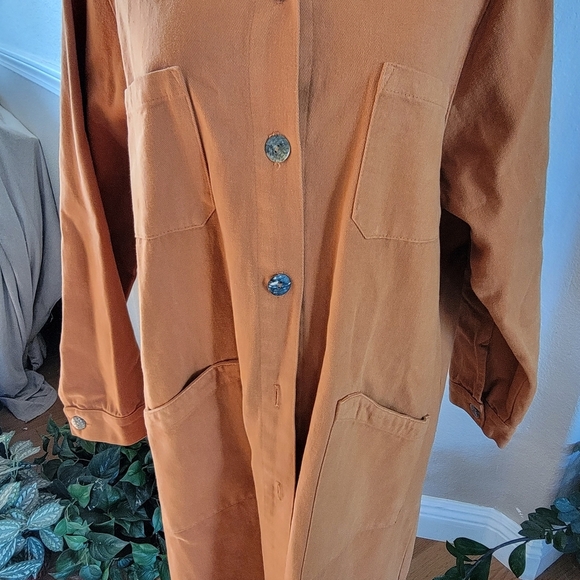 Color Me Cotton CMC Soft Full-Length Trench Coat SZ M Fall - Picture 3 of 8